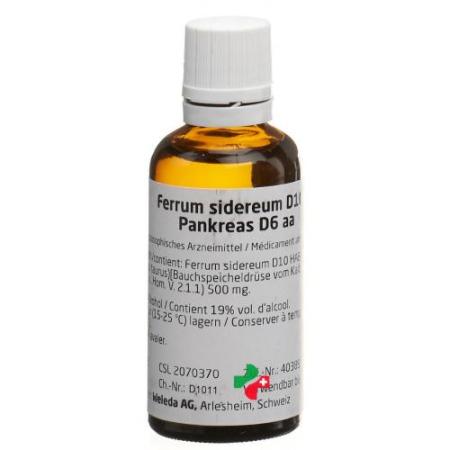 WELEDA Ferrum sider D 10/Pancreas D 6 Dil aa 50 ml - PrimeCare Global